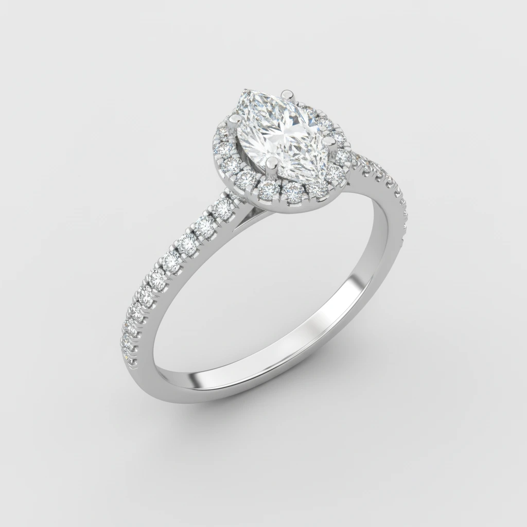 Amour • Solitaire • Marquise • Platinum