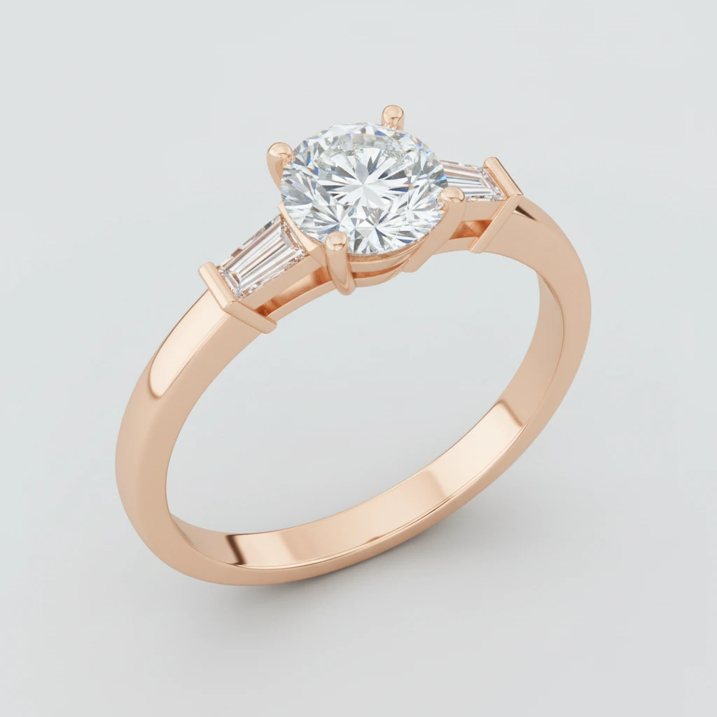 Eternal • Solitaire • Round • 14K Rose Gold