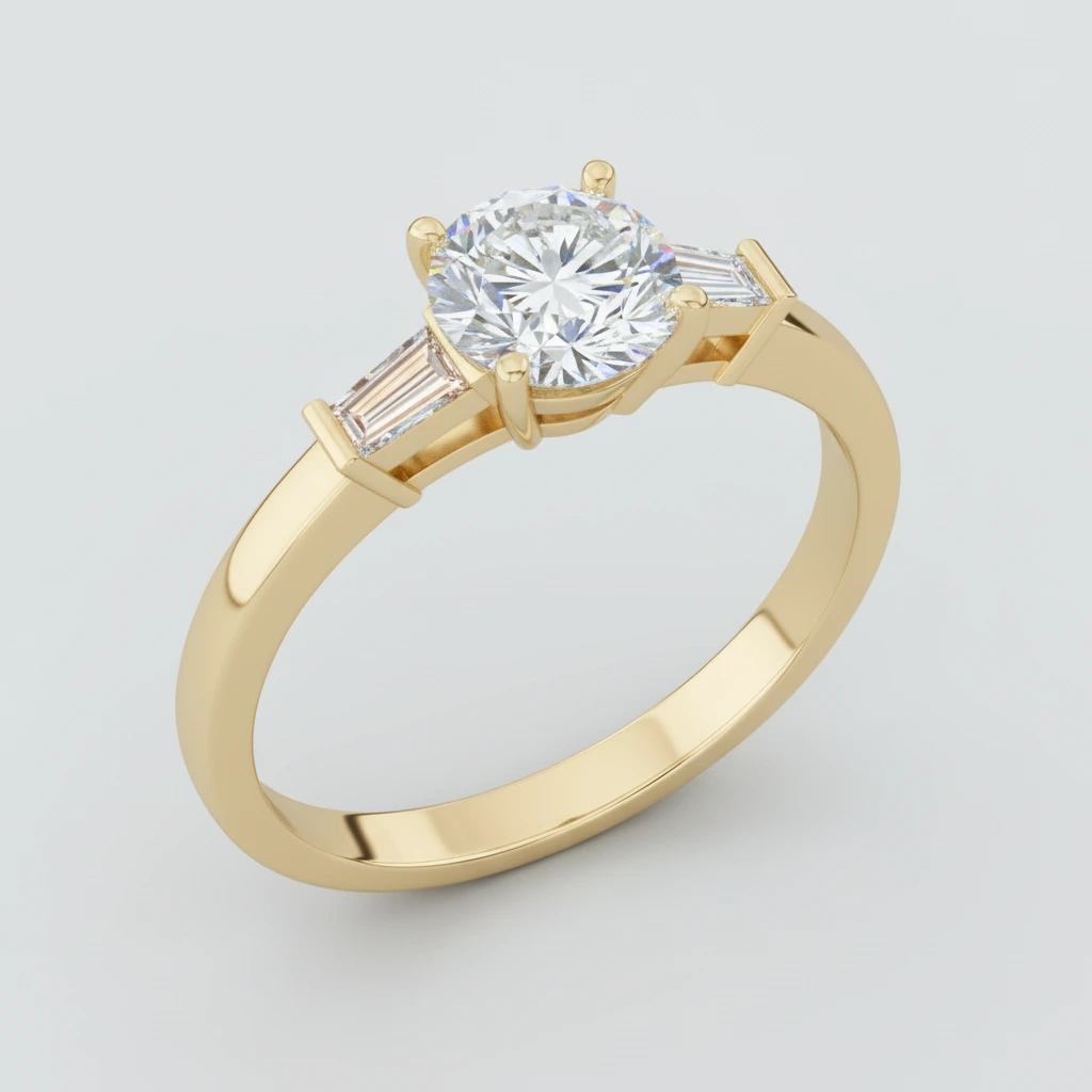 Eternal • Solitaire • Round • 18K Yellow Gold