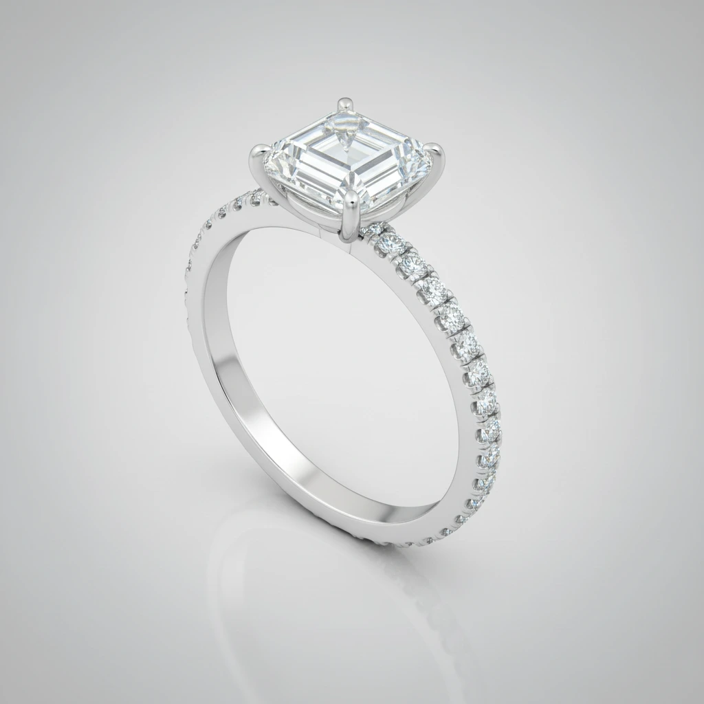 Lustre • Solitaire • Emerald • Platinum