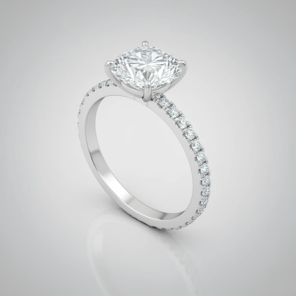 Lustre • Solitaire • Marquise • 18K White Gold