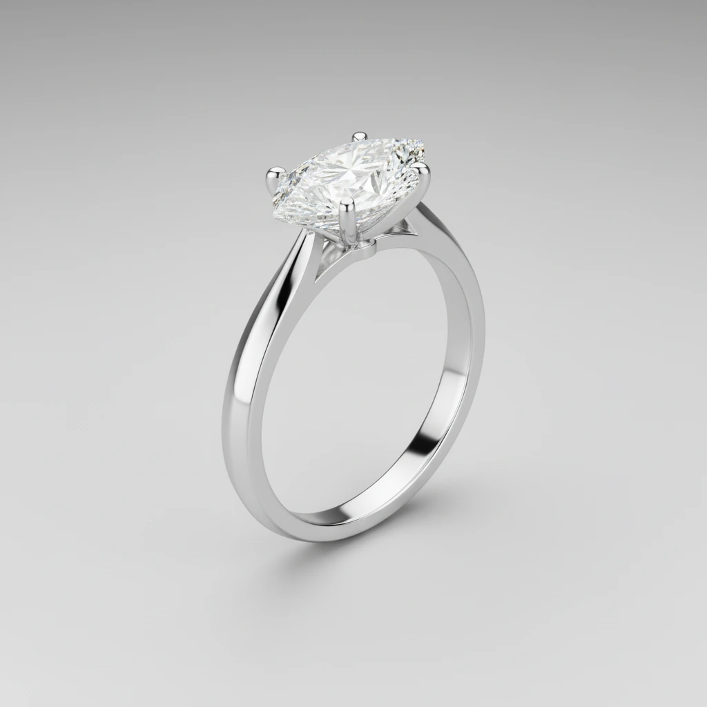 Serenity • Solitaire • Marquise • Platinum