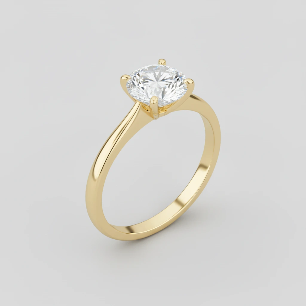 Sophia • Solitaire • Cushion • 9K Yellow Gold
