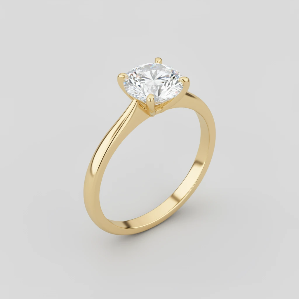 Sophia • Solitaire • Emerald • 9K Yellow Gold